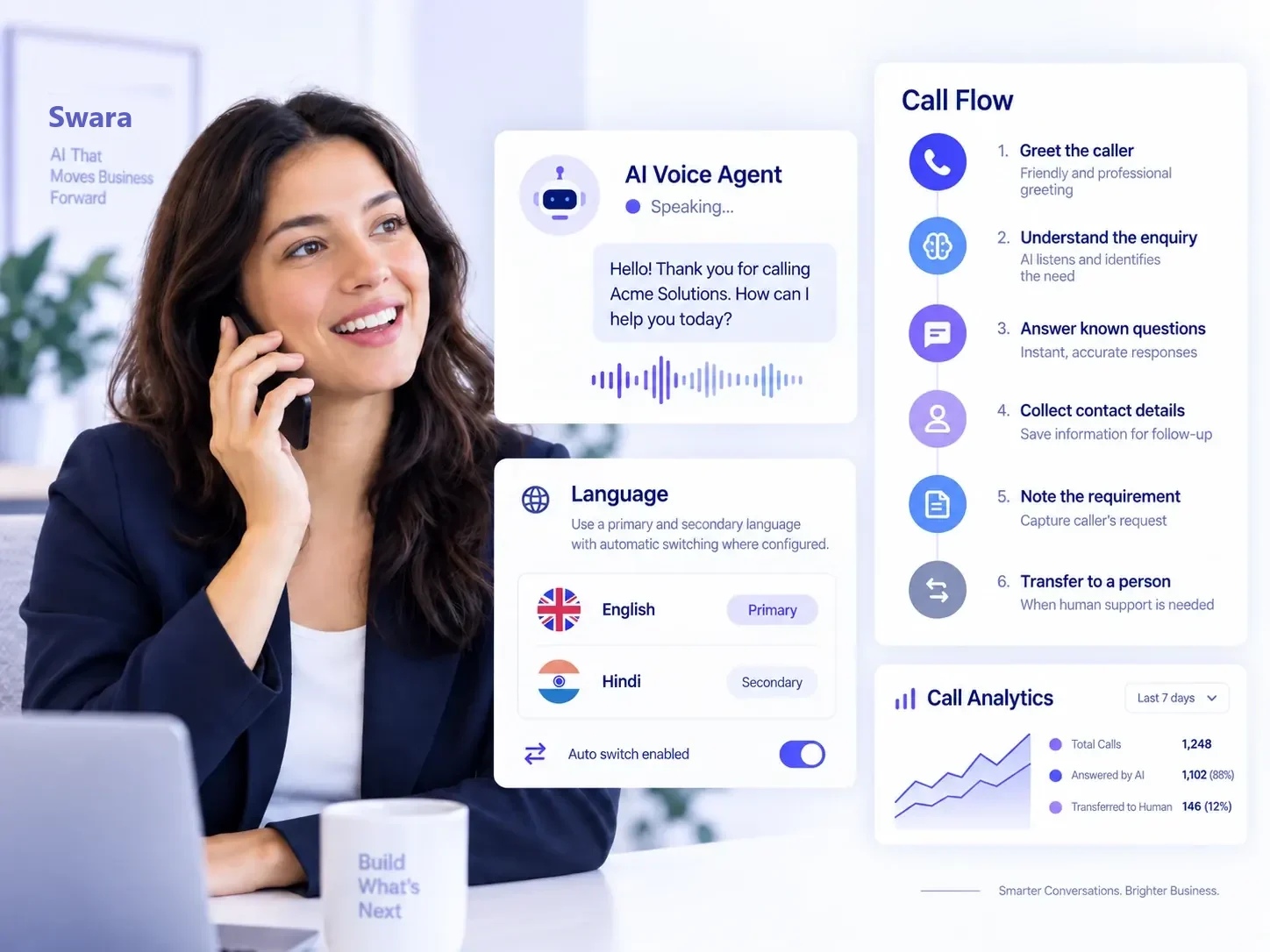 Inbound caller talking to the AI agent